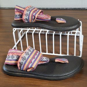 Sanuk‎ Aztek Blanket Style Yoga Sling Sandal SWS10535 Size 8